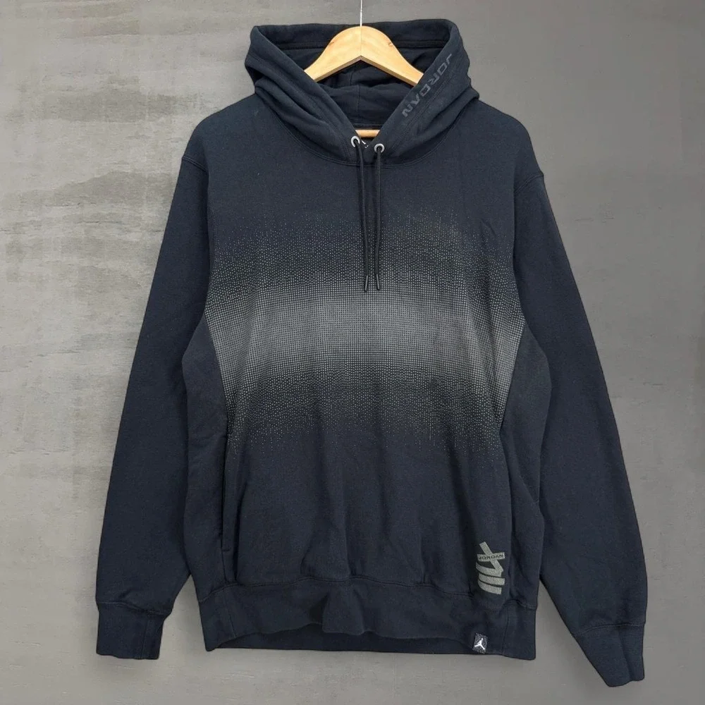 Jordan Hoodie Black‎ Dot Gradient Graphic AJ14 Large